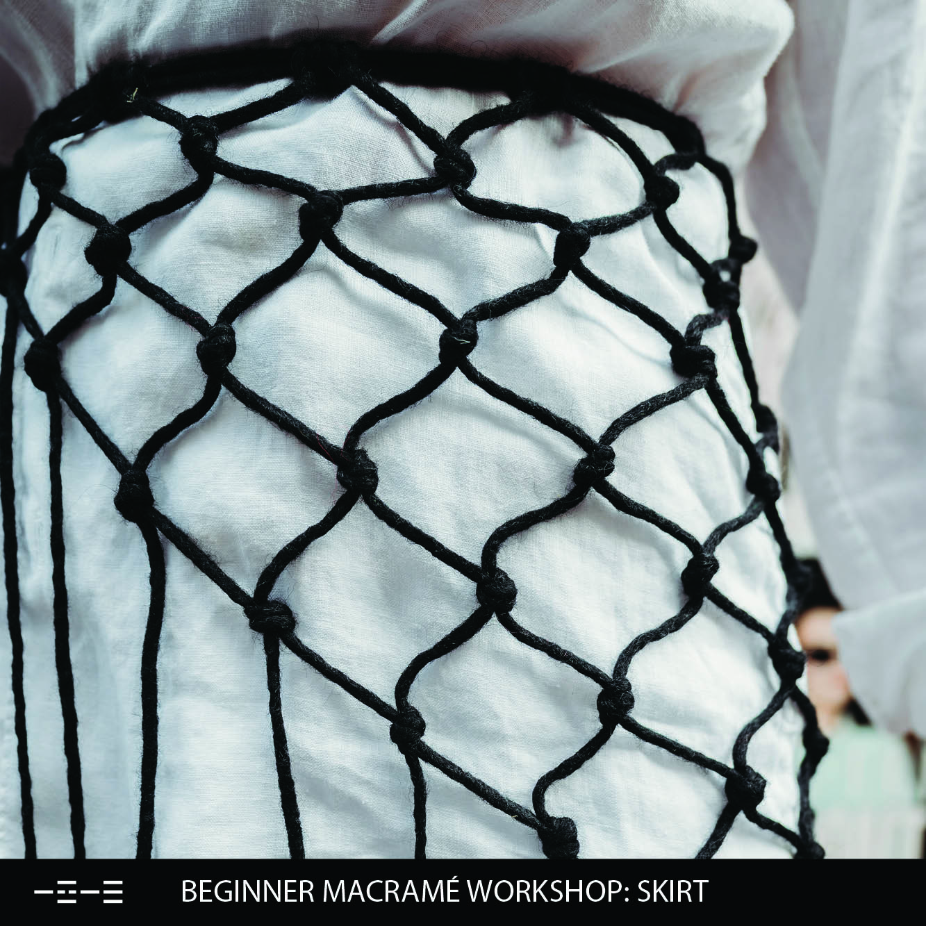 Beginner Macramé Workshop: Rok - Afbeelding 3